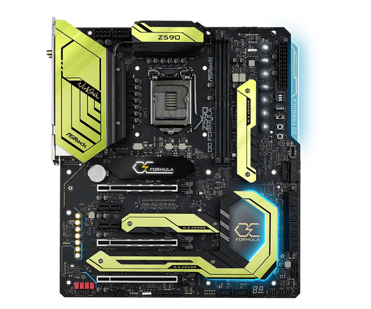 ASROCK Z590 OC Formula Motherboard LGA 1200 Intel Z590 DDR4 PCIe 4.0 Ultra M.2 Wi-Fi 6E EATX support i5-11500 i5-10500 cpu